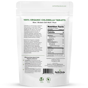 Chlorella Tablets | Certified Organic | Kosher | Cracked Cell Wall - 400 Tablets