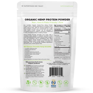 Hemp Protein Powder | USDA Certified Organic | Certified Gluten Free - 8 oz