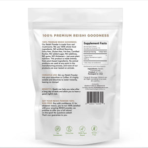 Earth Circle Organics Reishi | Organic Powder, Non GMO | Improves Relaxation and Sleep - 8oz