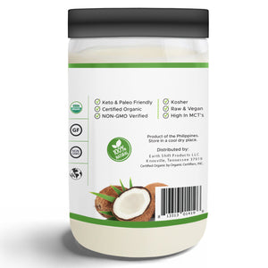Premium Ultra Pure Extra Virgin Organic Coconut Oil | Cold Pressed | Baking | Smoothies | Skin & Hair Care | Gluten-Free | Keto & Paleo Friendly (32 Ounce Unrefined)