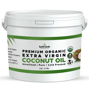 Coconut Oil Extra Virgin | Organic  | Kosher | Unrefined - 1 Gallon