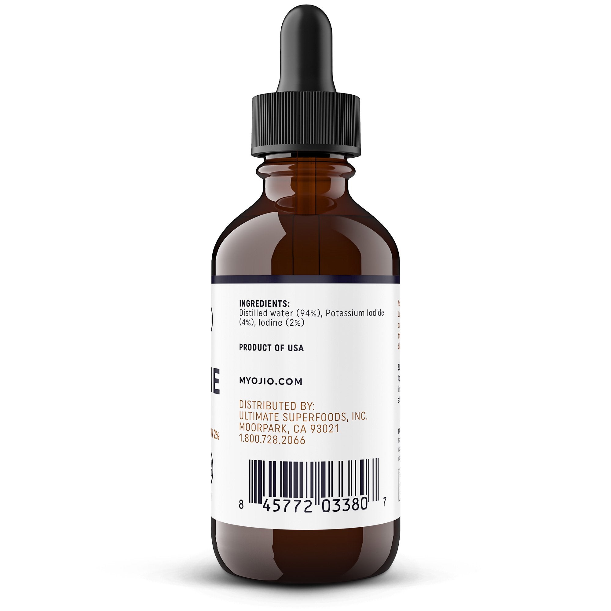 Lugol's Iodine Solution 2% - 2 Oz Bottle, Supports Thyroid, Metabolism & More